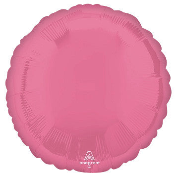 Globo Metálico 17C Solidos Circulo Rosa Vibrante
