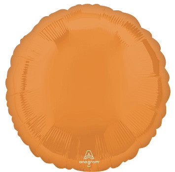 Globo Metálico 17C Solidos Circulo Naranja Vibrante