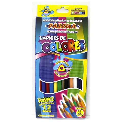 Lápiz Colores Pascua C/12 LAMP-COL12
