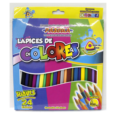 Lápiz Colores Pascua C/24 LAMP-COL24