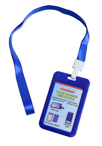 Porta Gafete Pascua Azul Deslizable OF-POP-935OA