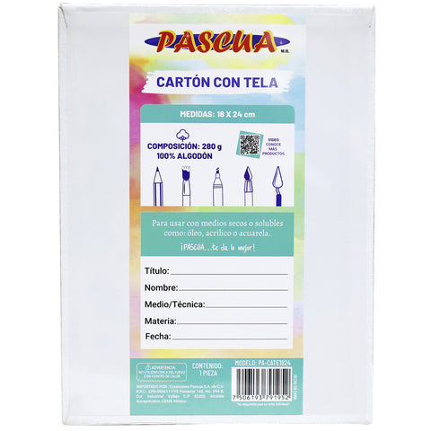 Lienzo Pascua Carton Con Tela 18X24 PA-CATE1824