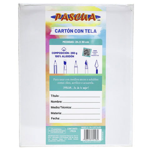 Lienzo Pascua Carton Con Tela 24X30 PA-CAT2430