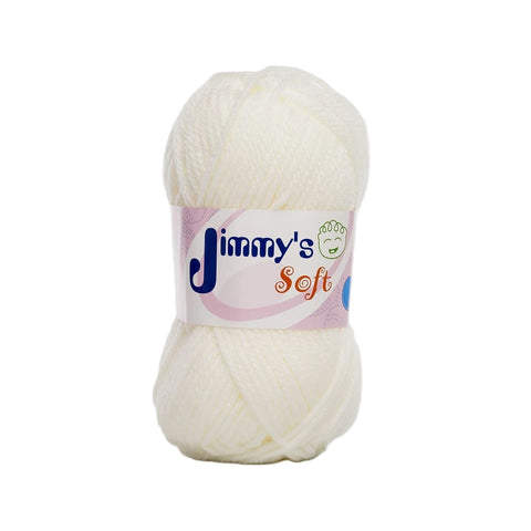 Estambre Jimmy´s Soft Liso Hueso 919 6 Madejas C/50 G
