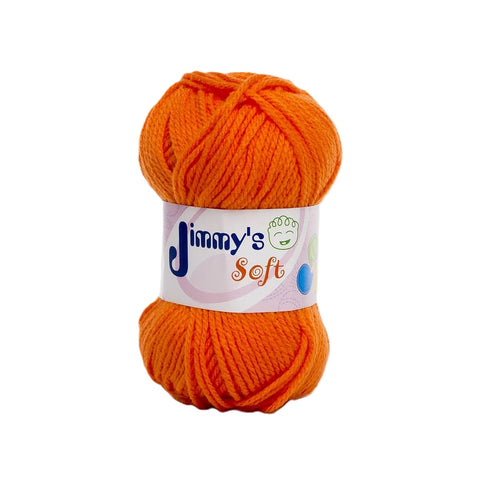 Estambre Jimmy´s Soft Liso Naranja 908 6 Madejas C/50 G
