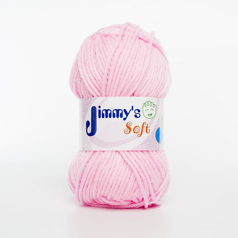 Estambre Jimmy´s Soft Liso Rosa Claro 930 6 Madejas C/50 G