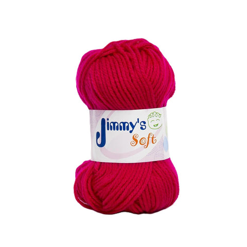 Estambre Jimmy´s Soft Liso Bugambilia 938 6 Madejas C/50 G