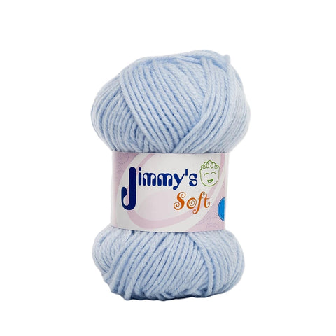 Estambre Jimmy´s Soft Liso Azul Cielo 961 6 Madejas C/50 G