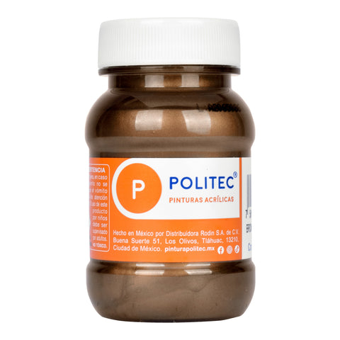 Pintura Acrílica Politec 100Ml 707 Bronce Antiguo C/6