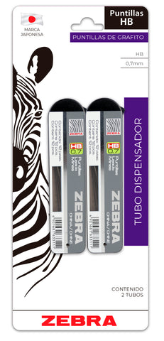 Puntillas Zebra 0.7Mm Blister C/2