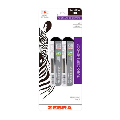 Puntillas Zebra 0.5Mm Blister C/2
