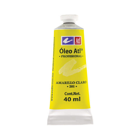 Pintura Oleo Atl 40 Ml 201 Amarillo Claro C/3