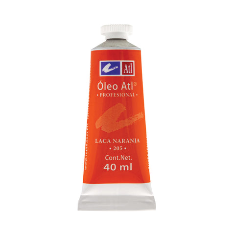 Pintura Oleo Atl 40 Ml 205 Laca Naranja C/3