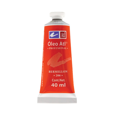 Pintura Oleo Atl 40 Ml 206 Bermellon C/3