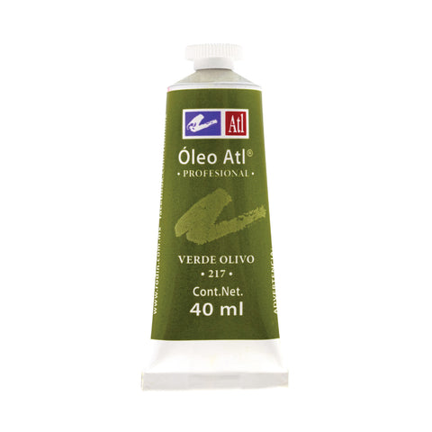 Pintura Oleo Atl 40 Ml Verde Olivo C/3
