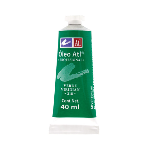 Pintura Oleo Atl 40 Ml 218 Verde Virirdian C/3