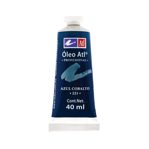Pintura Oleo Atl 40 Ml 221 Azul Cobalto C/3