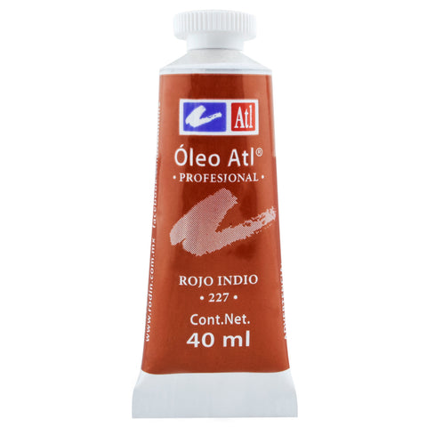 Pintura Oleo Atl 40 Ml 227 Rojo Indio C/3