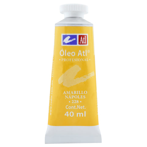 Pintura Oleo Atl 40 Ml 228 Amarillo Napoles C/3