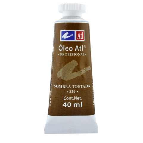 Pintura Oleo Atl 40 Ml 229 Sombra Tostada C/3
