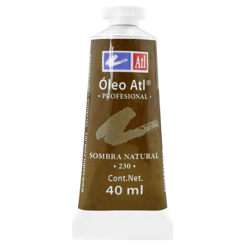 Pintura Oleo Atl 40 Ml 230 Sombra Natural C/3