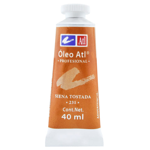 Pintura Oleo Atl 40 Ml 231 Siena Tostada C/3