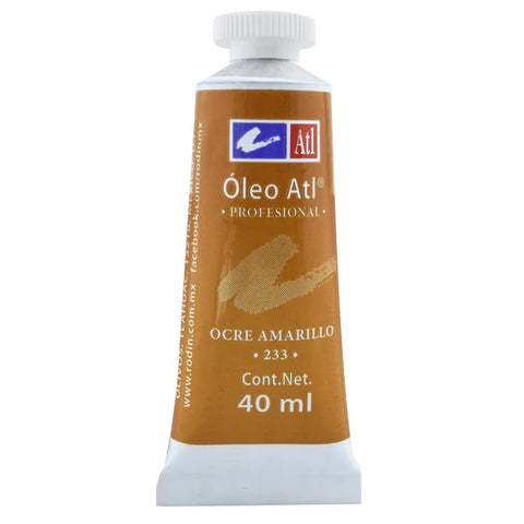 Pintura Oleo Atl 40 Ml 233 Ocre Amarillo C/3