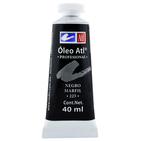 Pintura Oleo Atl 40 Ml 225 Negro Marfil C/3