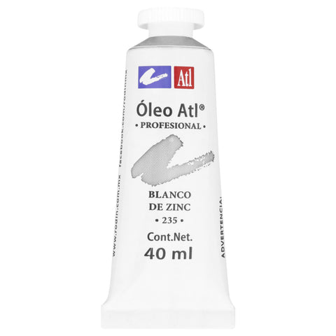 Pintura Oleo Atl 40 Ml 235 Blanco De Zinc C/3