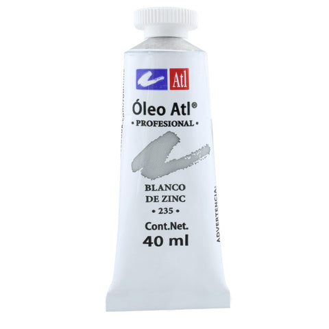 Pintura Oleo Atl 40 Ml 236 Blanco De Titaneo C/3