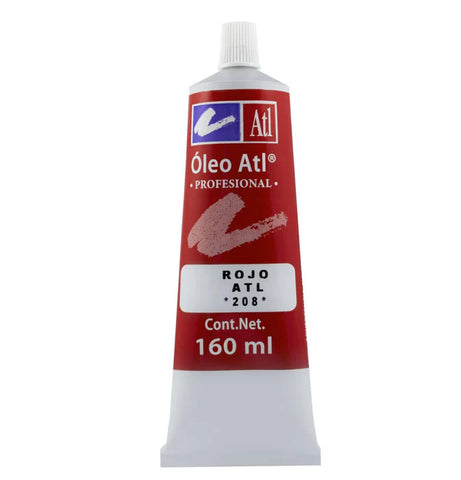 Pintura Oleo Atl 160 Ml 208 Rojo C/1