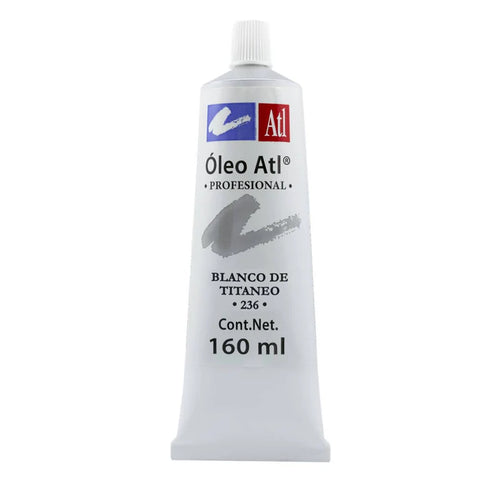 Pintura Oleo Atl 160 Ml Blanco De Titaneo C/1