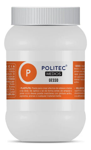 Gesso Blanco (Imprimador Acrilico) Politec 100 Ml C/6