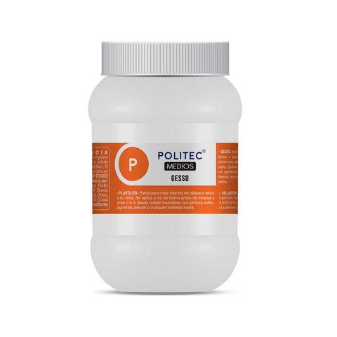 Gesso Blanco (Imprimador Acrilico) Politec 500 Ml