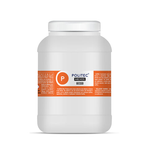 Gesso Blanco (Imprimador Acrilico) Politec 1000 Ml