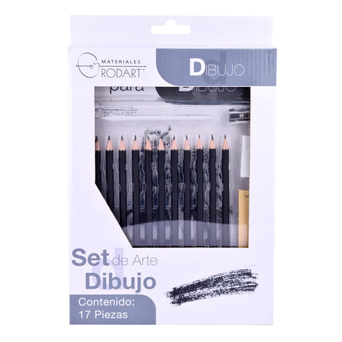 Set De Arte Dibujo Rodart 17 Piezas