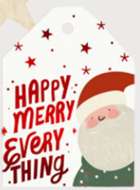 Tarjeta Tag Jumbo Party Max Navidad 4 Foil C/5