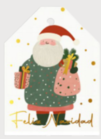 Tarjeta Tag Jumbo Party Max Navidad 6 Foil C/5