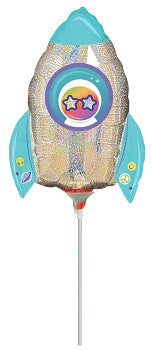 Globo MetÌÁlico Mini Shape Espacio Exterior Nave