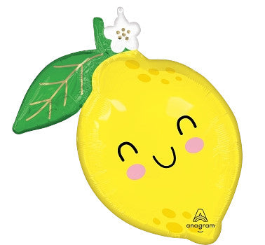 Globo MetÌÁlico Large Shape Limon Amarillo