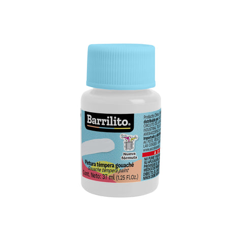 Pintura Tempera Barrilito 37 Ml Blanco C/6
