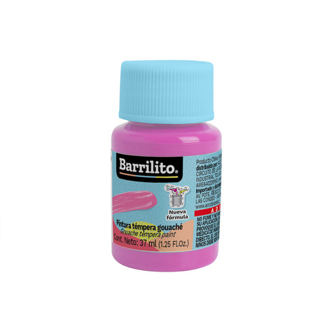 Pintura Tempera Barrilito 37 Ml Rosa C/6