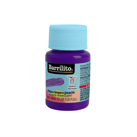 Pintura Tempera Barrilito 37 Ml Violeta C/6