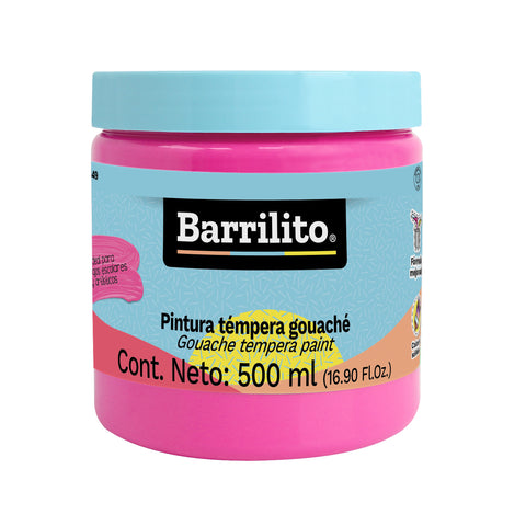 Pintura Tempera Barrilito 500 Ml Magenta