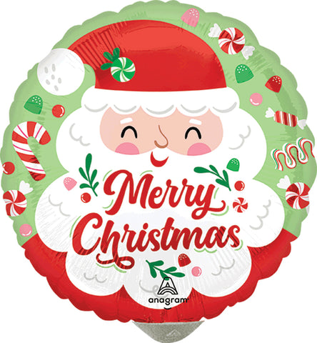 Globo MetÌÁlico 9C Jolly Old Santa Christmas