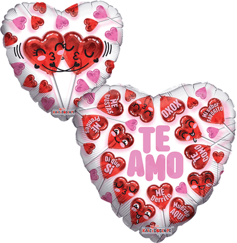 Globo Metalico 9H Te Amo Lollipops