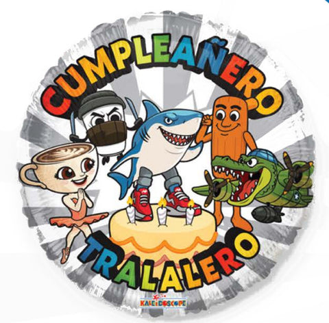 Globo Metalico 17C Cumpleañero Tralalero