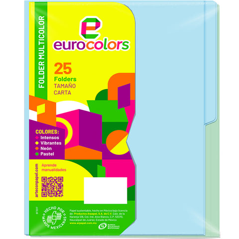 Folder Eurocolor Carta Arcoiris Pastel PU0004 C/25