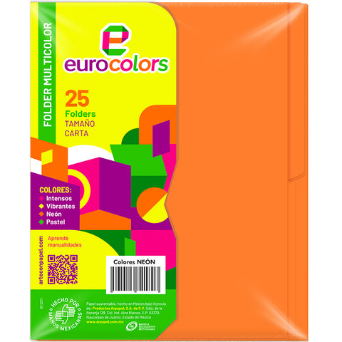 Folder Eurocolor Carta Naranja PU0012 C/25