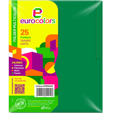 Folder Eurocolor Carta Verde PU0014 C/25